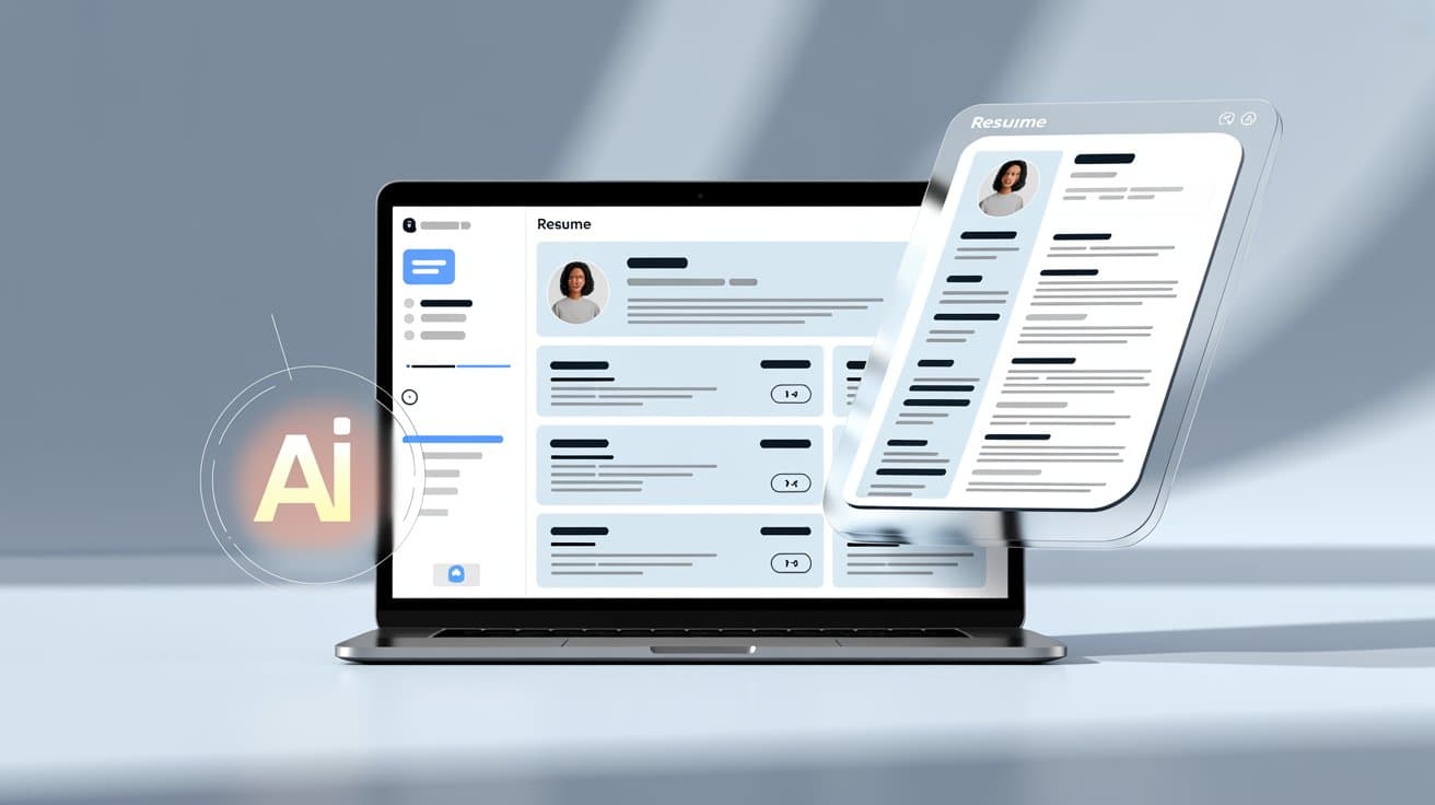 AI tool generating resume writing suggestions
